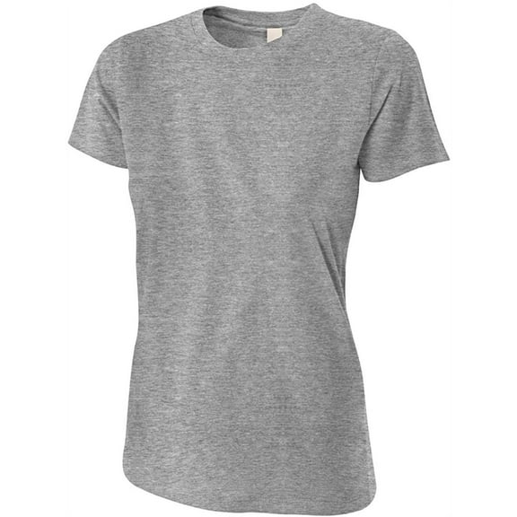 A4 NW3249 Womens Combed Ring-spun Short-Sleeve Tee - Heather Grey, 2XL