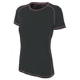 thumbnail image 1 of A4 NW3275 Womens Fitted Raglan with Flatlock Stitching - Graphite - 2XL, 1 of 2