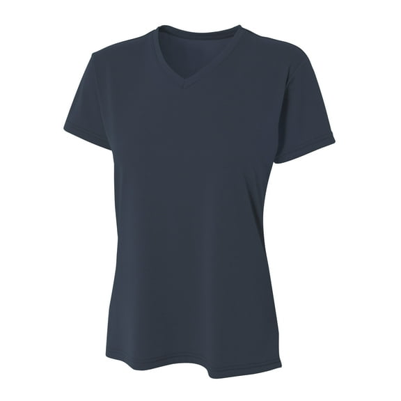 A4 NW3381 Ladies' Topflight Heather V-Neck T-Shirt