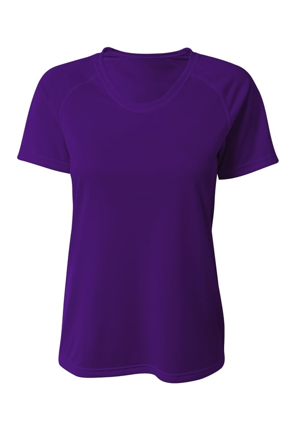 NW3393 Womens SureColor Short Sleeve Cationic Tee - Purple - M