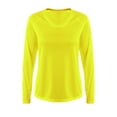thumbnail image 1 of A4 NW3396 Womens SureColor Long Sleeve Cationic Tee - Safety Yellow - 2XL, 1 of 2