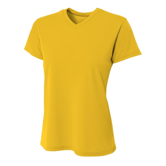 A4 - Women's Sprint Performance T-Shirt - NW3402 - Gold - Size: L