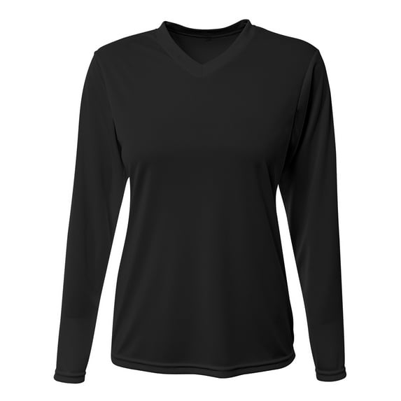 A4 NW3425 Womens Women's Sprint Long Sleeve Tee - Black - L