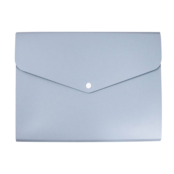 Blue A4 Horizontal File Organizer Bag With 6 Pockets Portable Document Folder Storage For Office School Supplies Plastic Material Blue