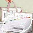 thumbnail image 1 of A4 Organ Bag, Multi-compartment Organizer, Horizontal & Vertical Models, Handheld File Organizer for Data, School & Office Use, 1 of 6