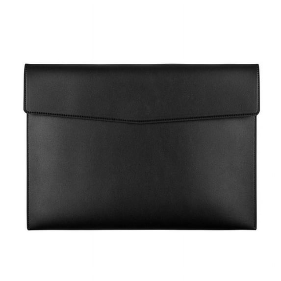 A4 PU File Folder with Button Closure PU Leather Document Holder PU File Folder