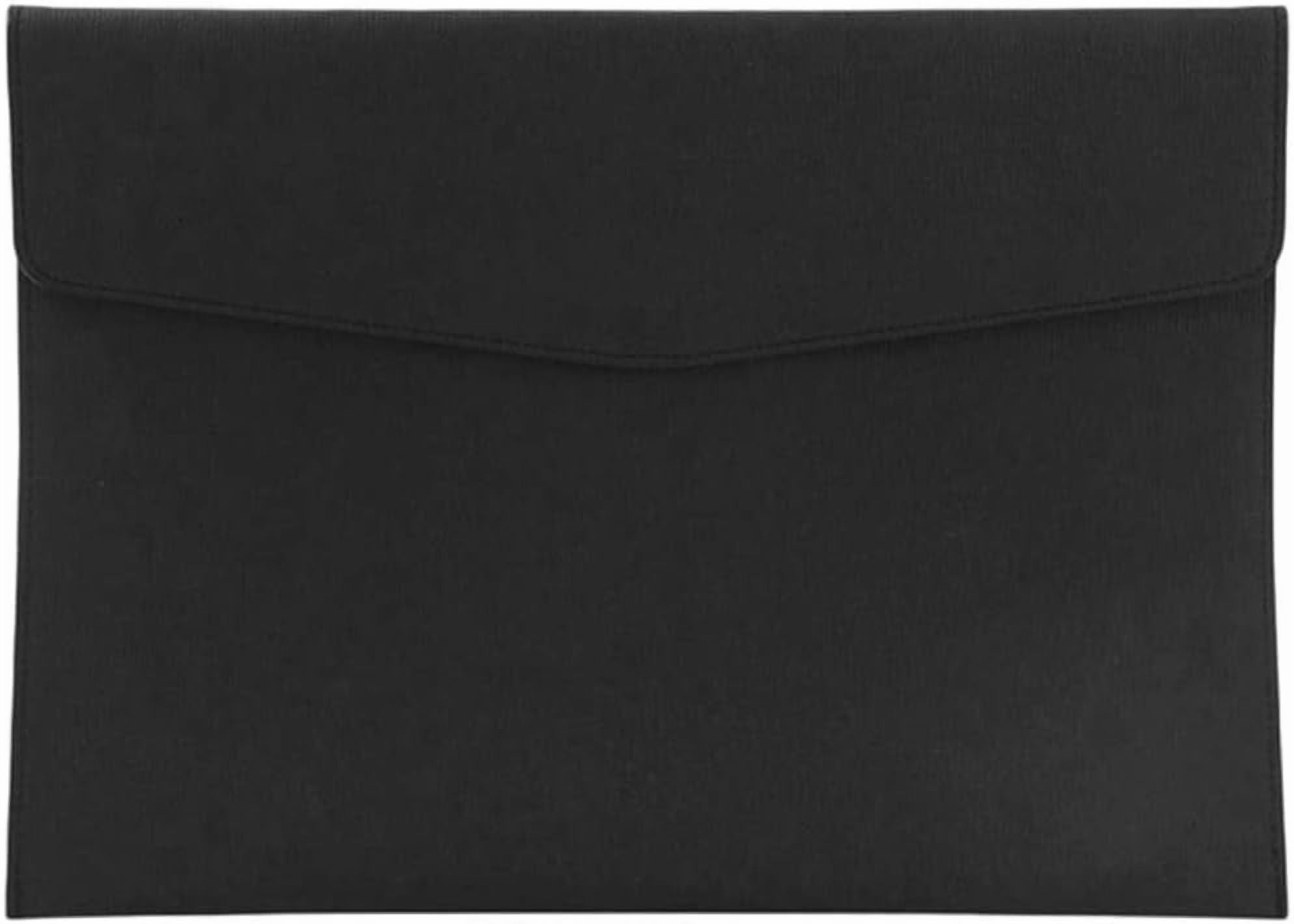 Snap Closure File A4 PU Leather Document Folder with Snap Closure File Holder for Letter ...