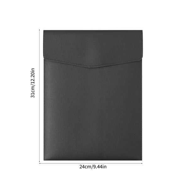 A4 PU Leather Envelope-Style Document Folder with Magnetic Snap Closure, Slim Portable File Organizer for Office, Business Meetings & Professional Document Storage