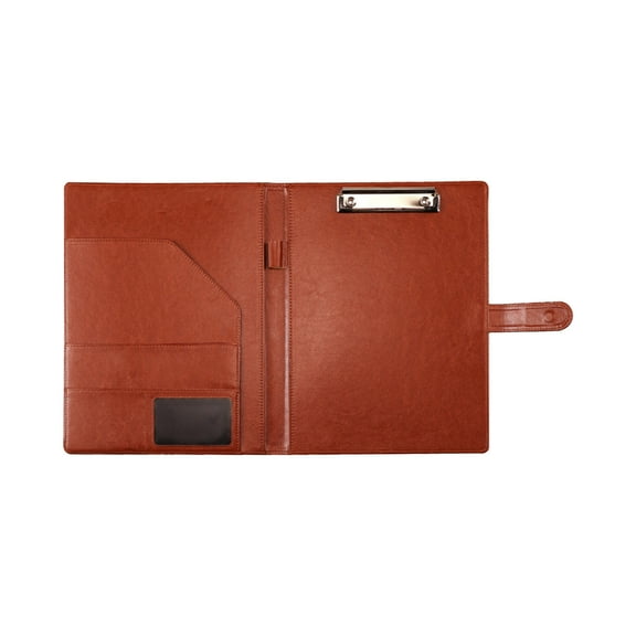 A4 PU Leather Portfolio for Men,Leather Padfolio Business Resume Portfolio for A4/Pad,Leather Portfolio Folder Organizer