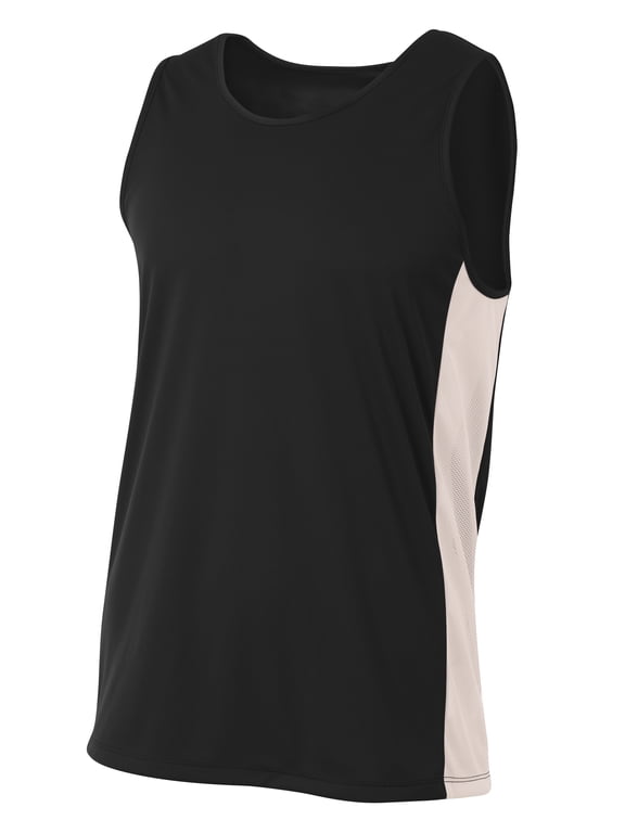Pacer Singlet For Men in Black/White | N2009