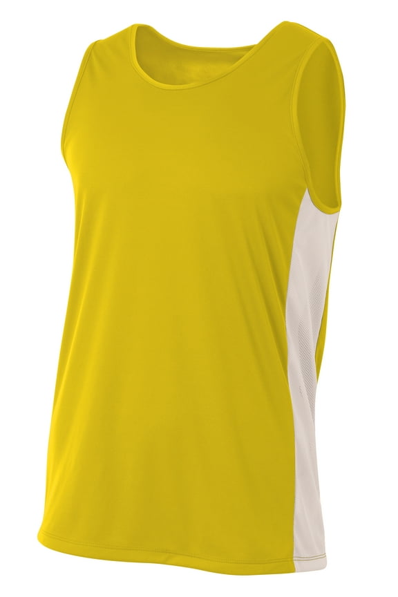 Pacer Singlet For Men in Gold/White | N2009