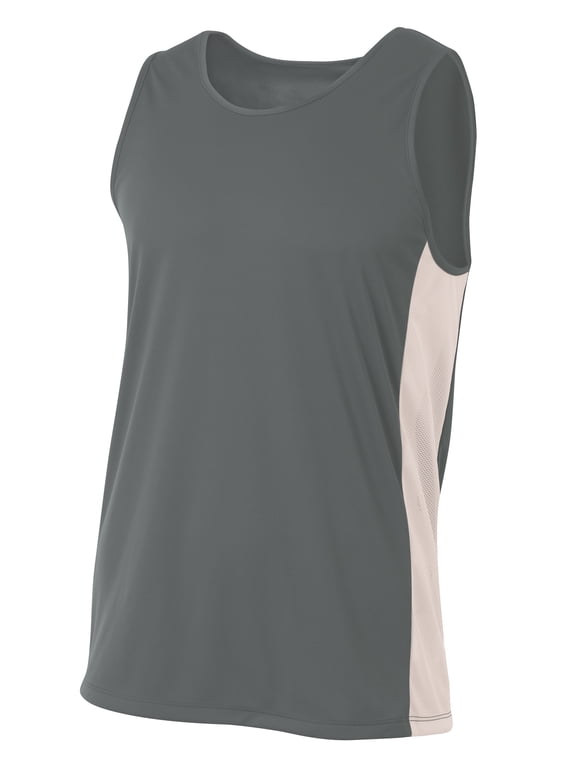 Pacer Singlet For Men in Graphite/White | N2009