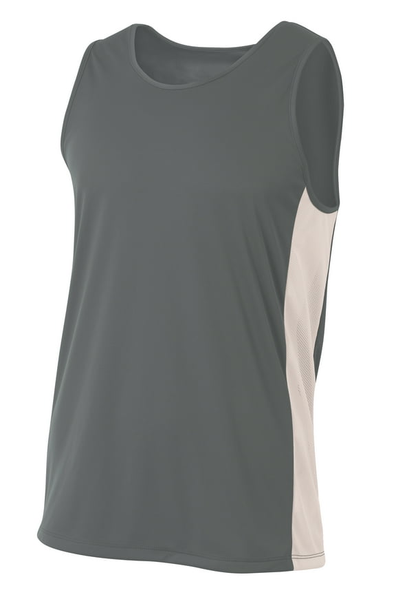 Pacer Singlet For Men in Graphite/White | N2009