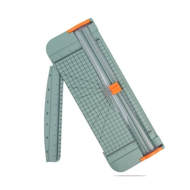 A4 Paper Cutter 12 inch Titanium Straight Paper Trimmer, Paper Slicer Scrapbooking Tool with Automatic Security Safeguard and Side Ruler for A4, Craft Paper, Label, Photo and Cardstock - GREEN