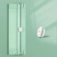 thumbnail image 1 of A4 Paper Cutter Mini Non Slip Photo Trimmer Lightweight Hand Tool with Ruler for Office DIY Crafts Stationery Paper Photo Cutting Craft Projects,Paper Trimmer,Mint Green,Trimmerx1+Bladex1, 1 of 5