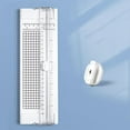 thumbnail image 1 of A4 Paper Cutter, Mini Small Paper Trimmer, Non Slip Ruler Hand Tool Photo Trimmer, Titanium Paper Trimmer Scrapbooking Tool for Scrapbooking Craft, Paper, Label, Cardstock, 10.6"x3.5", 1 of 4