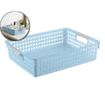 thumbnail image 1 of A4 Paper Trays with Grip Handles, Book Baskets for Library, Plastic Storage Baskets(9.2x6.1x3in), 1 of 6
