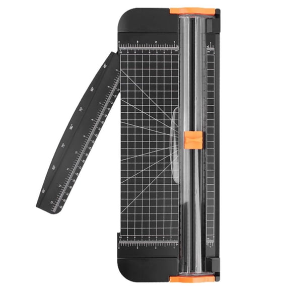 A4 Paper Trimmer With Cutting Guide 14.96x5.90in ABS Plastic Base Portable Paper Cutter for Cardstock Business Cards Home Office Use Safe Easy Operation