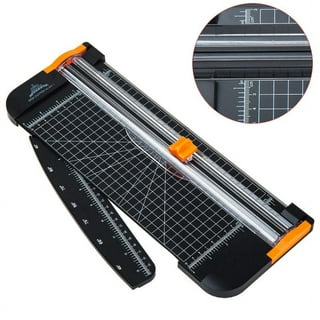 BetterZ 857A5 Paper Cutter Sliding Portable Mini Trimmer with Foldable  Ruler for Craft Orange
