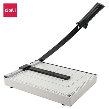 A4 Paper Trimmer, Paper Cutter Heavy Duty Metal Base Trimmer Gridded Paper Photo Guillotine Craft Machine 13 inch Cut Length 12 Sheets Capacity for Standard Cutting of Paper, Photos or Labels