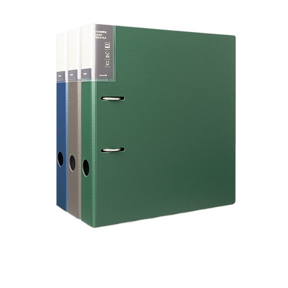 A4 Perforated File Folder 2-Hole Detachable Data Sheet Archive Storage 3 Pack