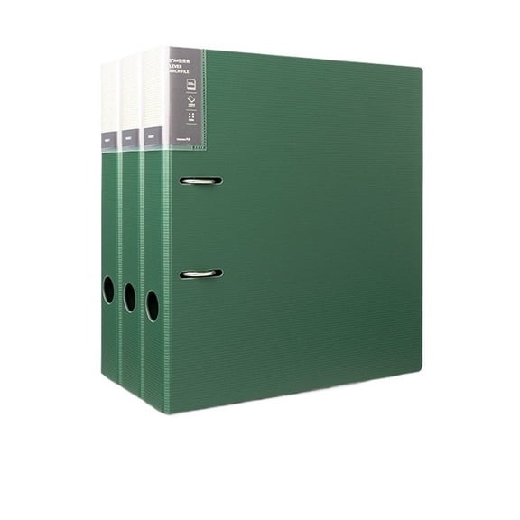 A4 Perforated File Folder 2-Hole Detachable Data Sheet Archive Storage 3 Pack