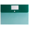 thumbnail image 1 of A4 Plastic Envelopes File Folders, 12.99X9.25" Clear Folders with Label Pocket, Document Folders with Snap Button Closure, Waterproof File Envelopes, Paper Storage Bag for Office Filing Supplies, 1 of 5