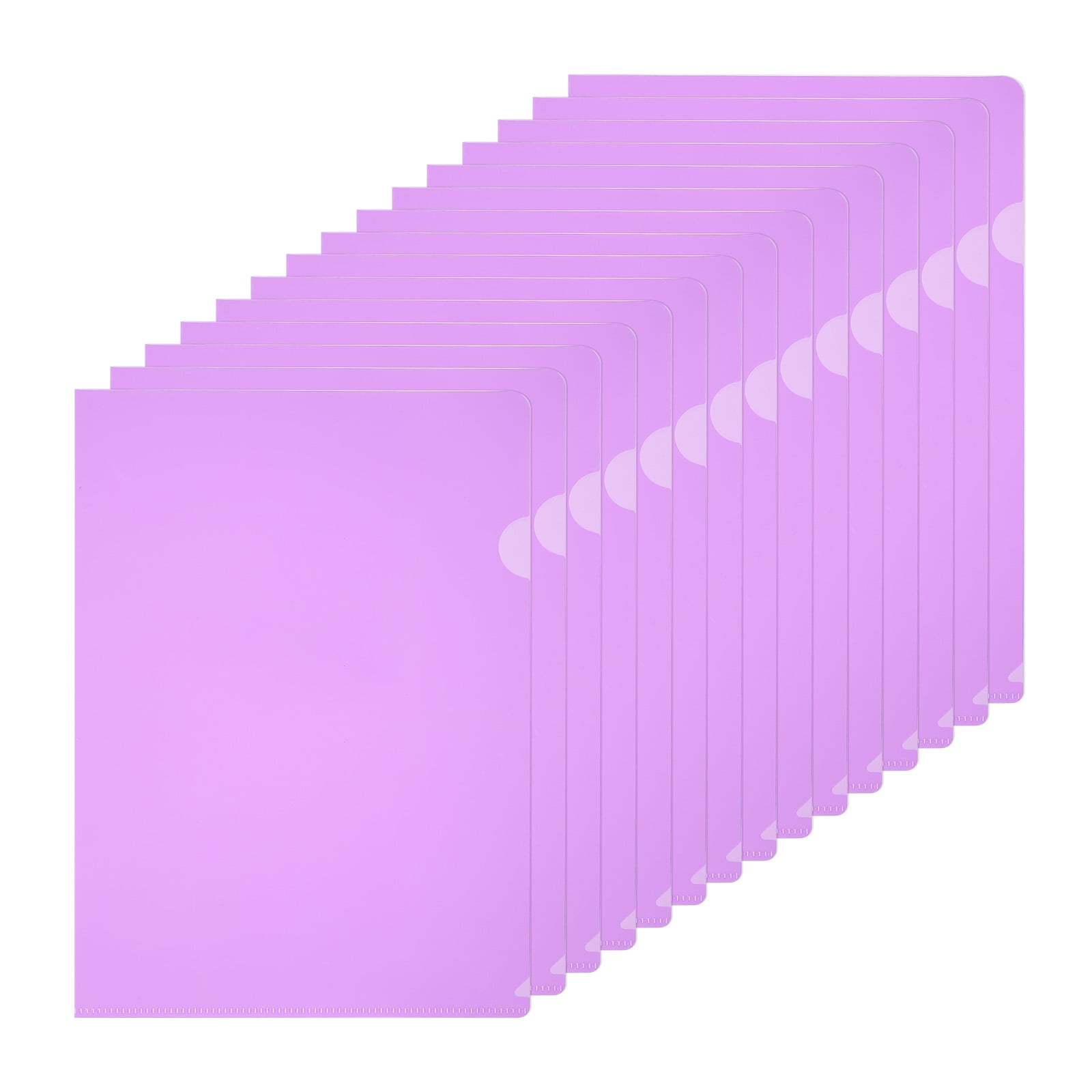 A4 Plastic Folders, 40 Pack Clear Folders L Type Project Pockets Paper Document Jacket Sleeves L Shaped Transparent For Documents Plastic Office File