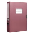 A4 Polypropylene File Box, Foldable Plastic Document Storage Case with ...
