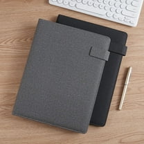 A4 Portfolio Binder Multifunctional Document Organizer with Zipper Closure Business Meeting Padfolio & Notebook Planner for Professionals
