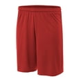 thumbnail image 1 of A4 Power Mesh Practice Short For Men in Scarlet | N5378, 1 of 5
