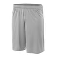 thumbnail image 1 of A4 Power Mesh Practice Short For Men in Silver | N5378, 1 of 5