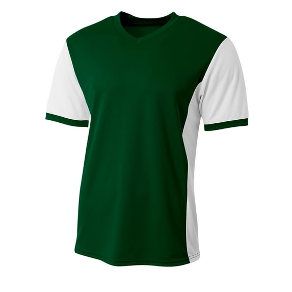 A4 Premier Soccer Jersey For Men in Forest/White | N3017