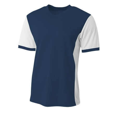 A4 Premier Soccer Jersey For Teen Male in Navy/White | NB3017
