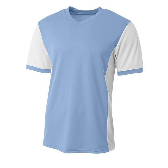 A4 Premier Soccer Jersey For Youth Male in Lt Blue/White | NB3017
