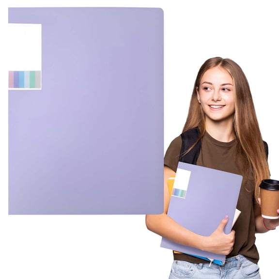 A4 Presentation Book Display Folder, Plastic Punchless Binder for Documents 40 Pages