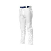 A4 Pro-Style Open Bottom Baseball Pant For Men in White | N6162