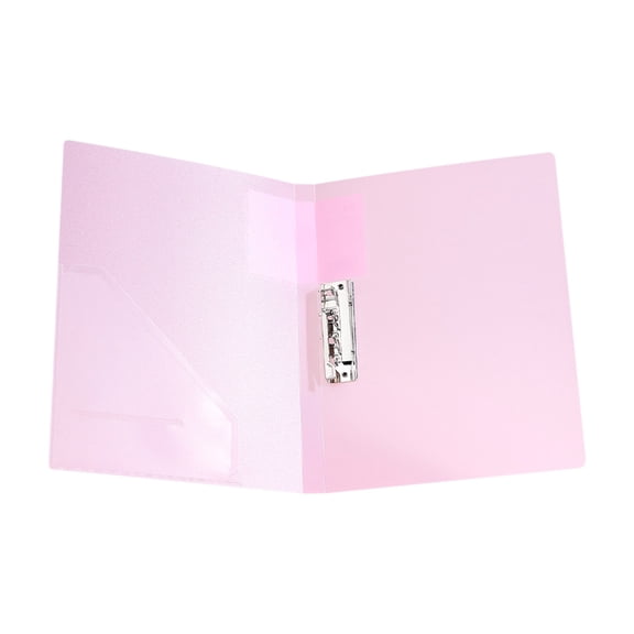 A4 Punchless Clamp Binder, 12.2X9.05 inch Ringless Binder Holds with Pocket, Flexible Document Holder, Paper Binder Folder with Metal Clip for Office Paper Report & Certificate Storage