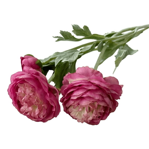 A4 Realistic Ranunculus Artificial Flowers Uv Protected Plastic Stems Vibrant Colors Home Decor For Table Centerpiece Wedding Arrangements #10Q7U