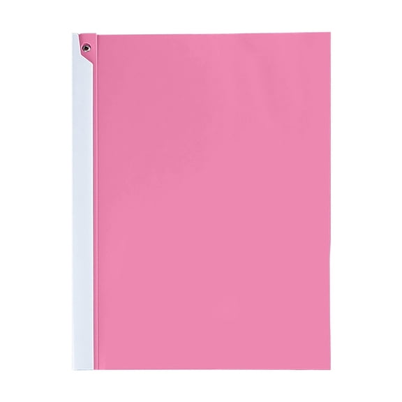 A4 Red Rotating Bar Plastic Presentation Folder with Transparent Cover, Great for Organizing Documents and Presentations