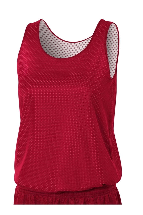Reversible Mesh Tank For Women in Cardinal/White | NW1000