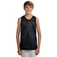 thumbnail image 1 of Youth Reversible Mesh Tank - BLACK/ WHITE - S, 1 of 3