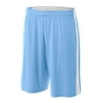 thumbnail image 1 of A4 Reversible Moisture Management 10" Short For Men in Lt Blue/White | N5284, 1 of 2