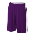 thumbnail image 1 of A4 Reversible Moisture Management 10" Short For Men in Purple White 2011 | N5284, 1 of 2