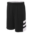 thumbnail image 1 of A4 Reversible Speedway 8" Short For Teen Male in Black/White | NB5334, 1 of 2