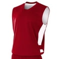 thumbnail image 1 of A4 Reversible Speedway Muscle For Teen Male in Cardinal/White | NB2349, 1 of 2