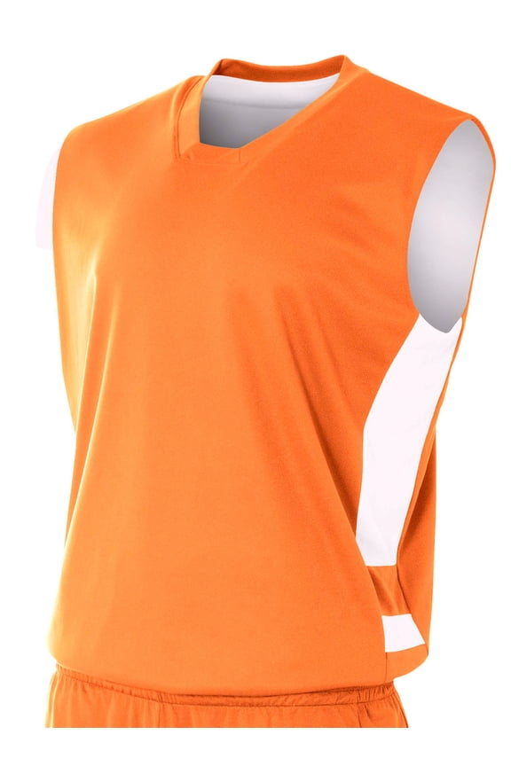 Reversible Speedway Muscle For Teen Male in Orange/White | NB2349