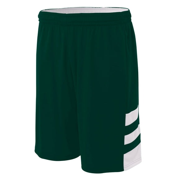 A4 Reversible Speedway Short For Men in Forest/White | N5334