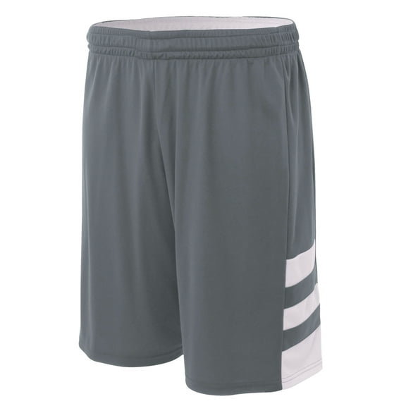 A4 Reversible Speedway Short For Men in Graphite/White | N5334