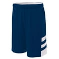 thumbnail image 1 of A4 Reversible Speedway Short For Men in Navy/White | N5334, 1 of 2